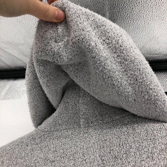 Hoodie heathered grey lightweight full zip hoodie - Picture 7 of 14